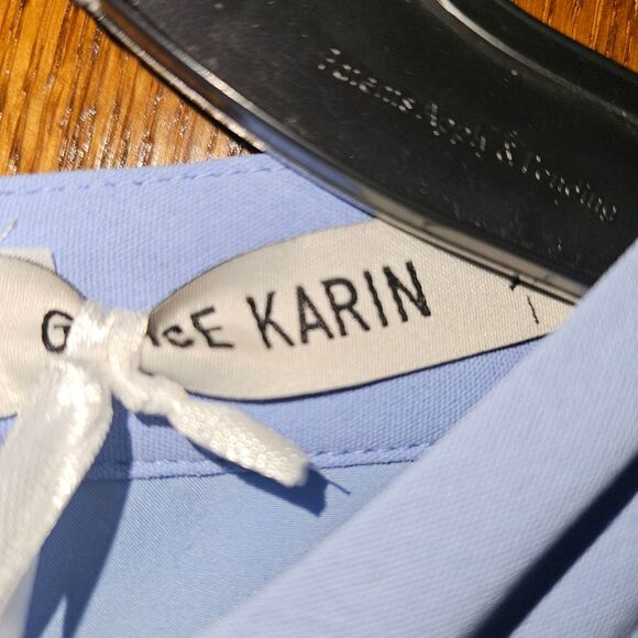 Grace Karin L Pastel Blue Summer Halter Dress – Coquette Flowy Stylish NWT - Picture 6 of 10